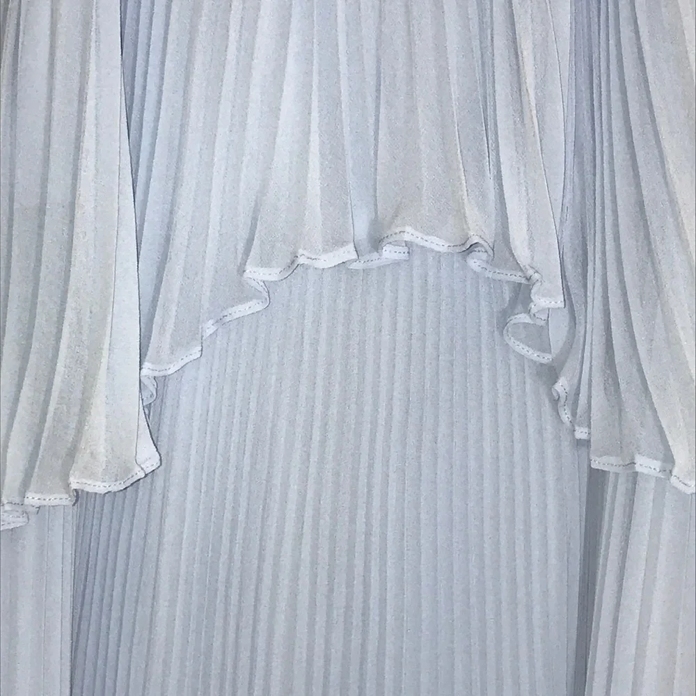BNWT Badgley Mischka Pleated Pop Over Dress Size 2 - Picture 3 of 6